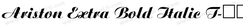 Ariston Extra Bold Italic T字体转换